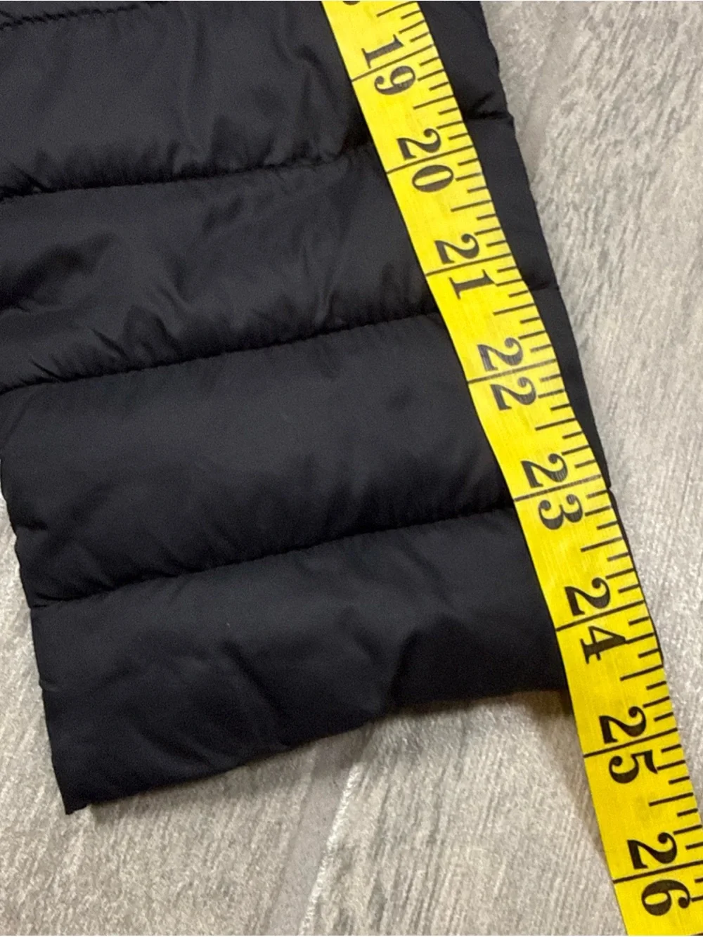 GAP Upcycled Long Puffer Hooded Lightweight Coat Parka Jacket XS Black Packable